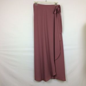 Women's Mauve Wrap Around Skirt